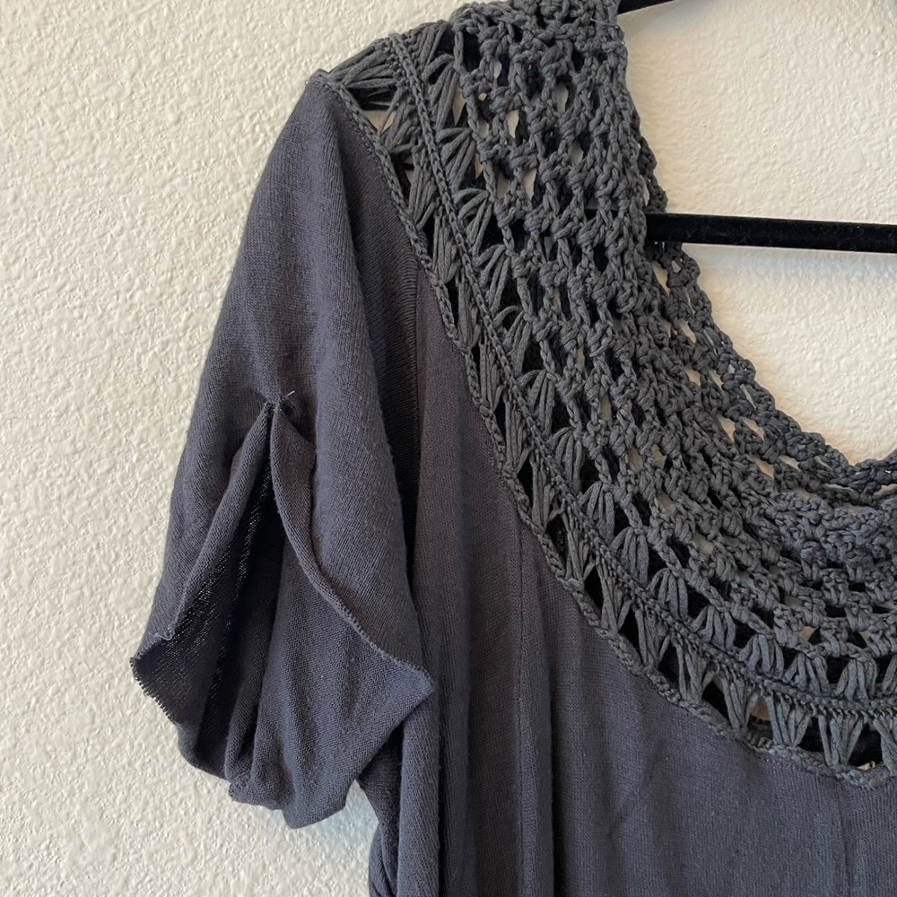 Free People Crochet Shirt